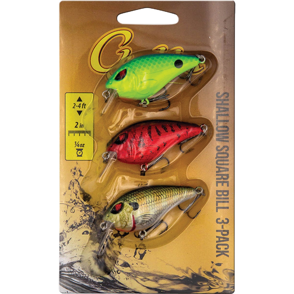 Chubbs Shallow Square Bill Pro Pack (3-Pack)