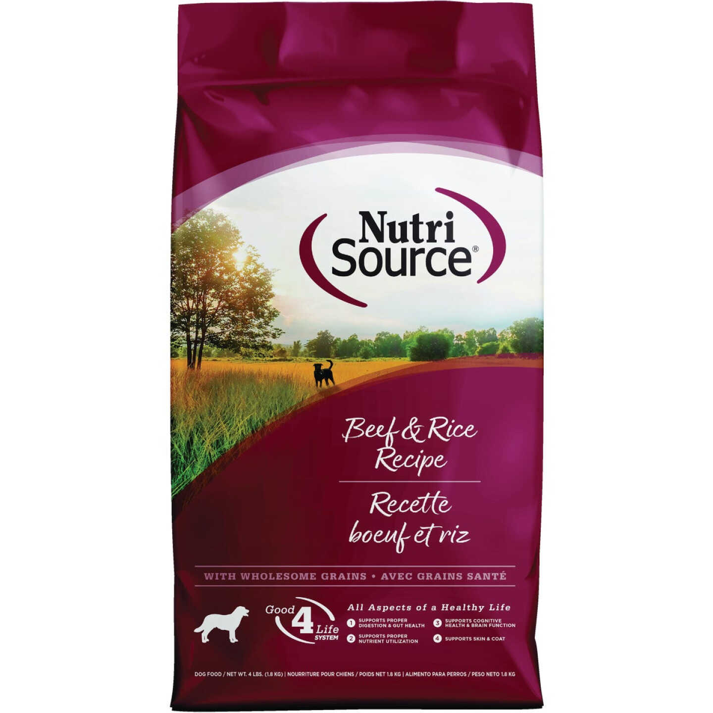 NutriSource 4 Lb. Beef & Rice Recipe Dog Food Image 1