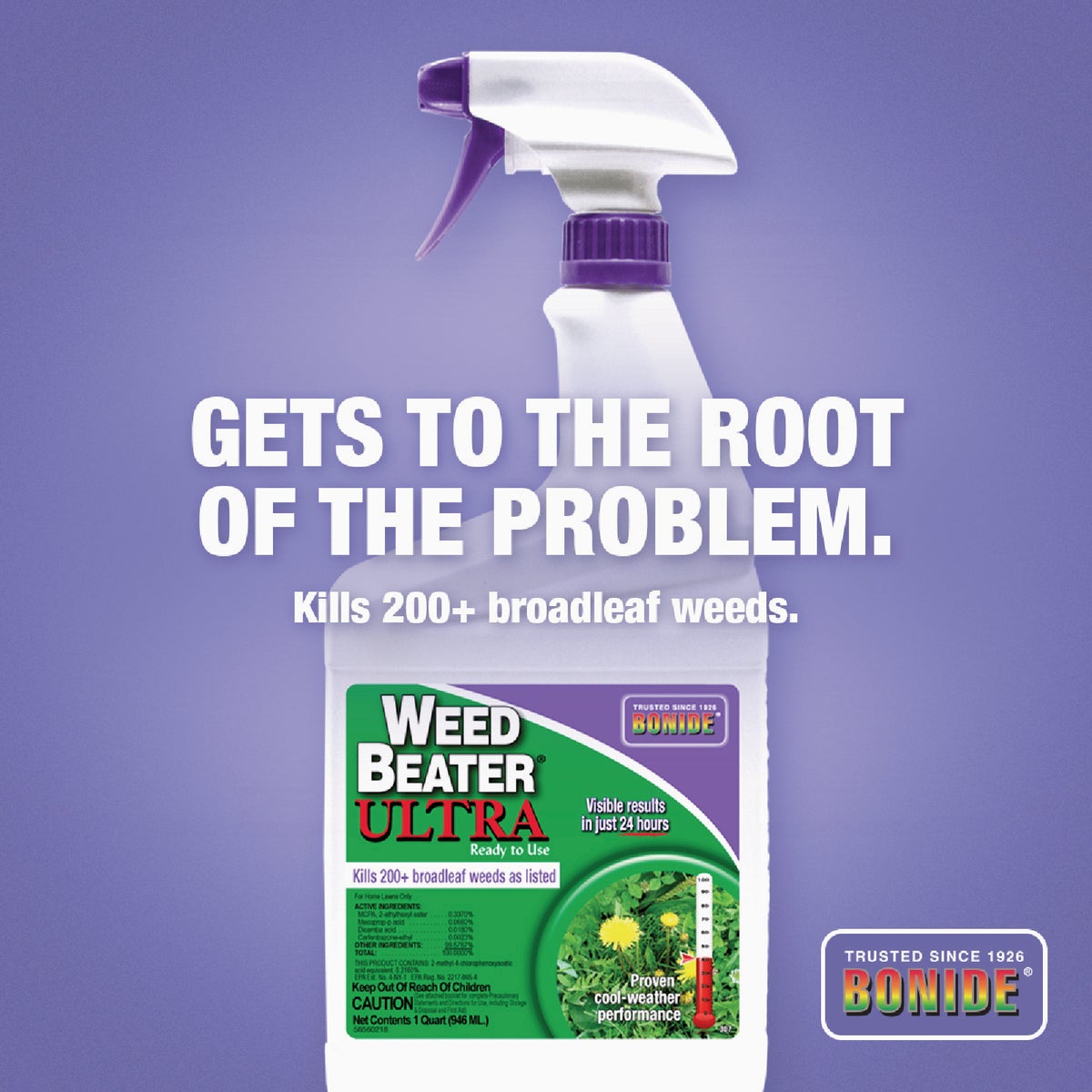 Bonide Weed Beater Ultra 32 Oz. Ready To Use Trigger Spray Fast-Acting Broadleaf Weed Control Image 2