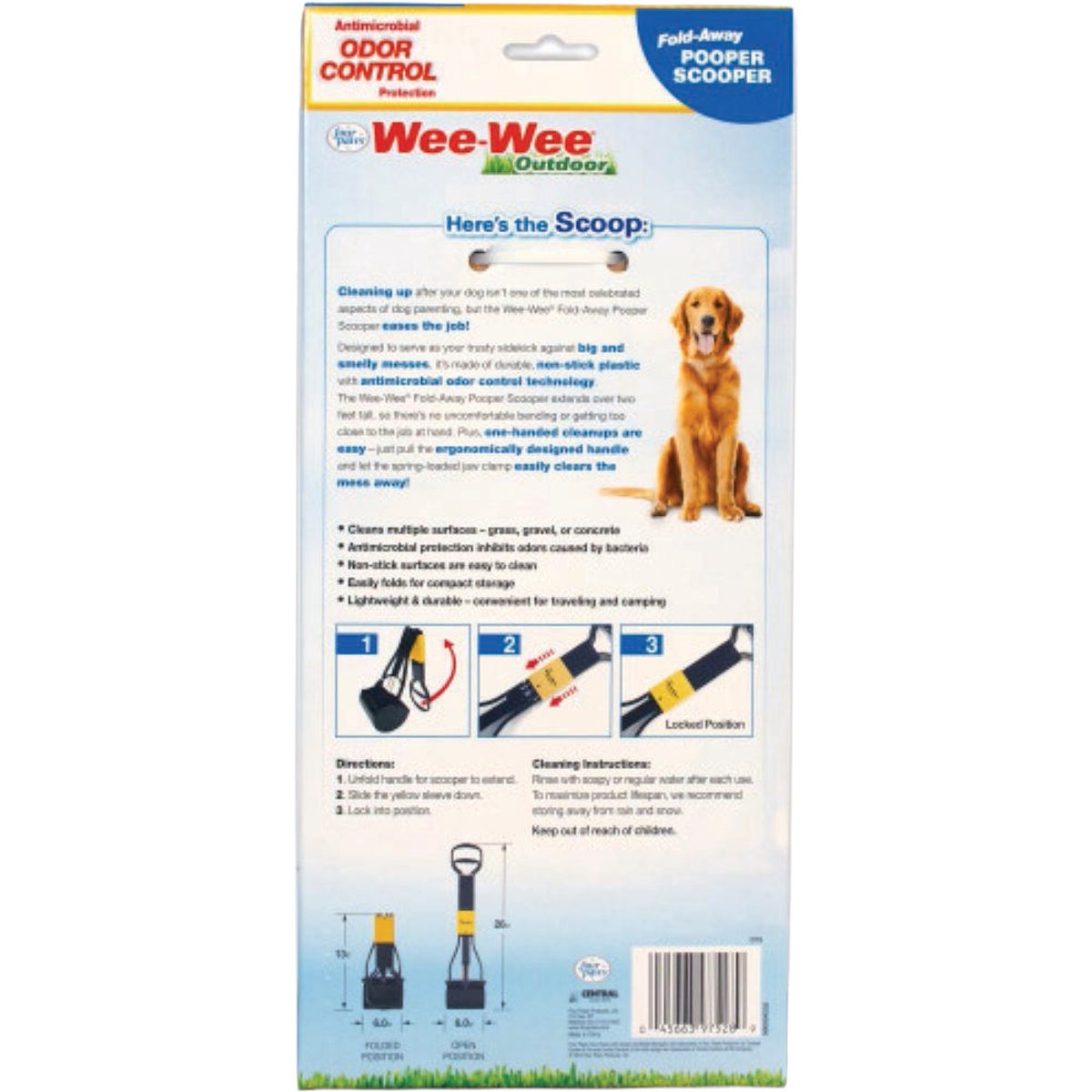 Four Paws Wee-Wee Fold-Away Small Dog Pooper Scooper Image 3