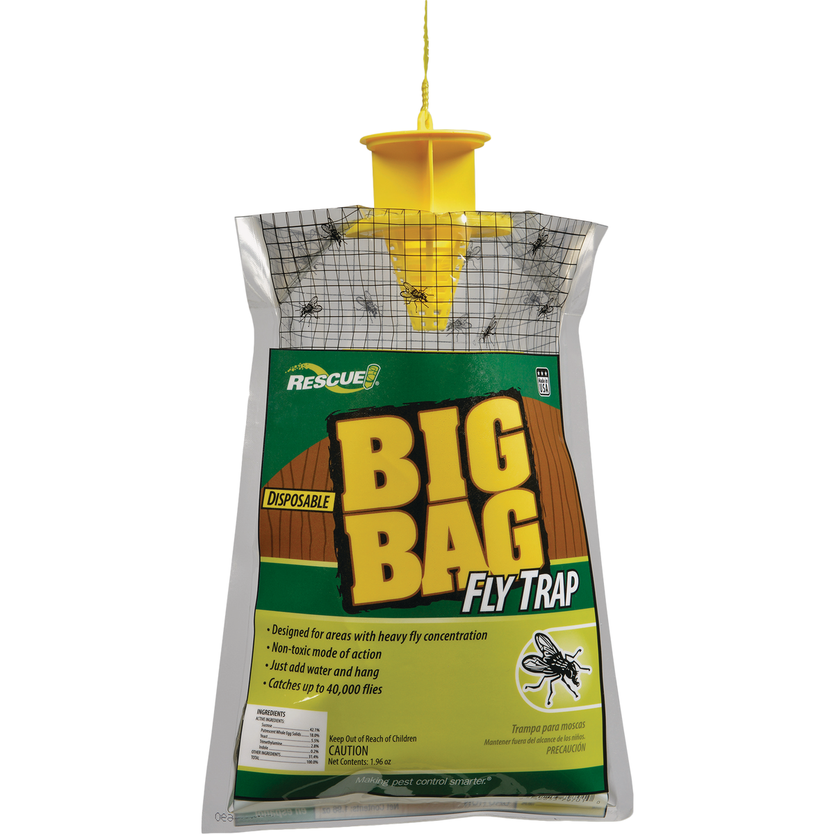 Rescue Big Bag Disposable Outdoor Fly Trap