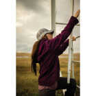 Berne Women's Large Plum Sherpa-Lined Softstone Duck Hooded Jacket Image 5