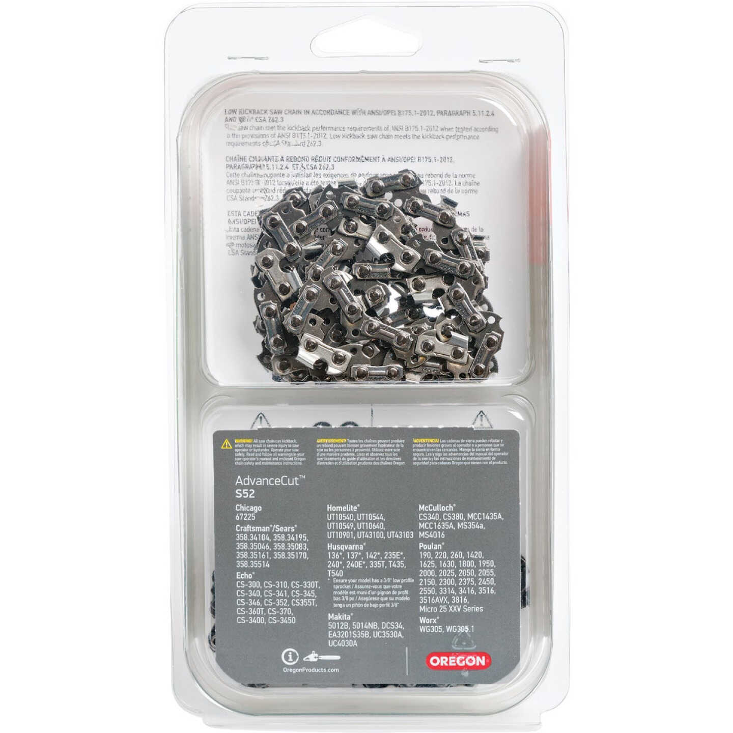 Oregon AdvanceCut 14 In. 52-Link Chainsaw Chain (2-Pack) Image 7