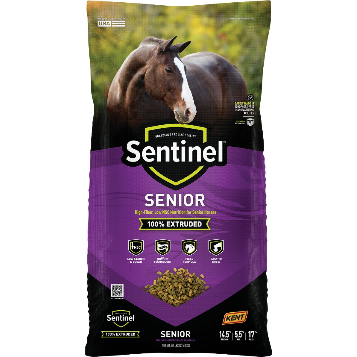 Kent Sentinel Senior SR 50 Lb. Horse Feed