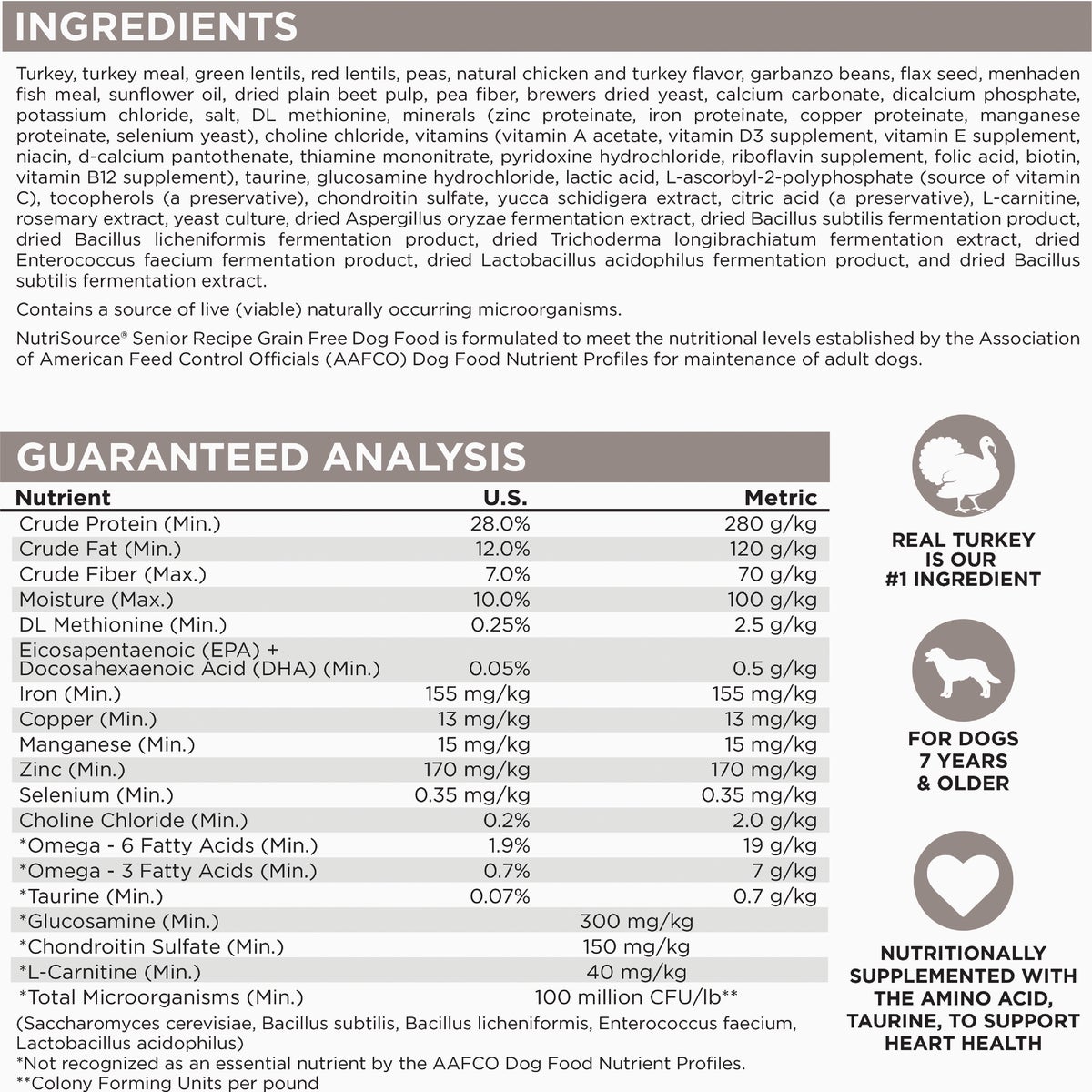 NutriSource 26 Lb. Senior Chicken & Rice Recipe Dog Food Image 2