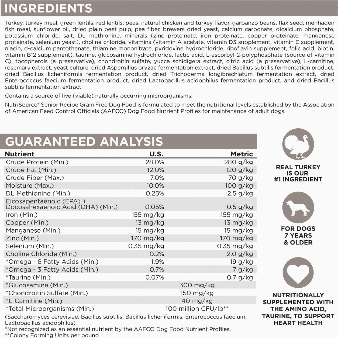NutriSource 26 Lb. Senior Chicken & Rice Recipe Dog Food Image 2