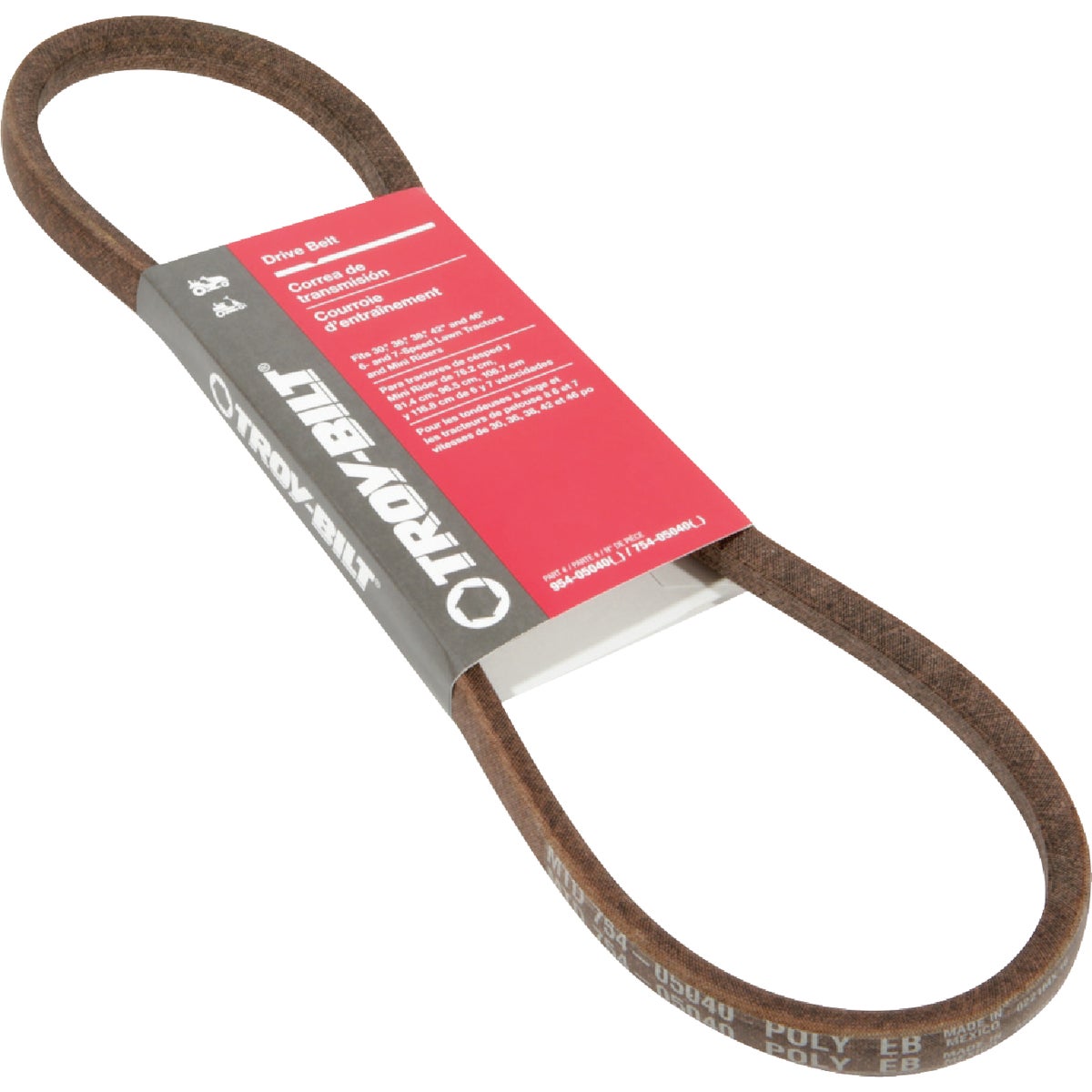 Genuine Factory Parts 30, 36, 38, 42 & 46 In. Deck Drive Belt for 6 & 7-Speed Lawn Tractors and Mini Riders