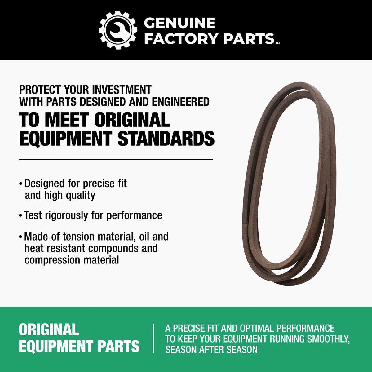 Genuine Factory Parts 30, 36, 38, 42 & 46 In. Deck Drive Belt for 6 & 7-Speed Lawn Tractors and Mini Riders Image 6