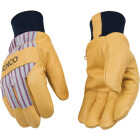 Kinco Otto Striped Kid's Medium Leather Palm Thermal Insulated Work Glove Image 1