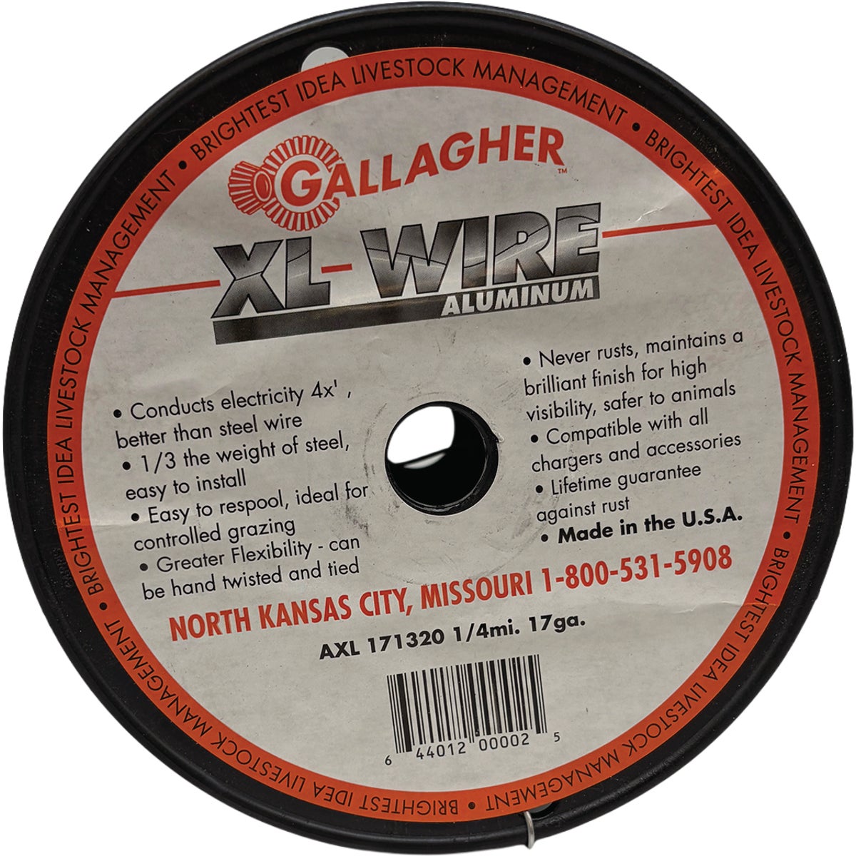 Gallagher 14 Ga. 1/4 mile Aluminum Electric Fence Wire Image 1