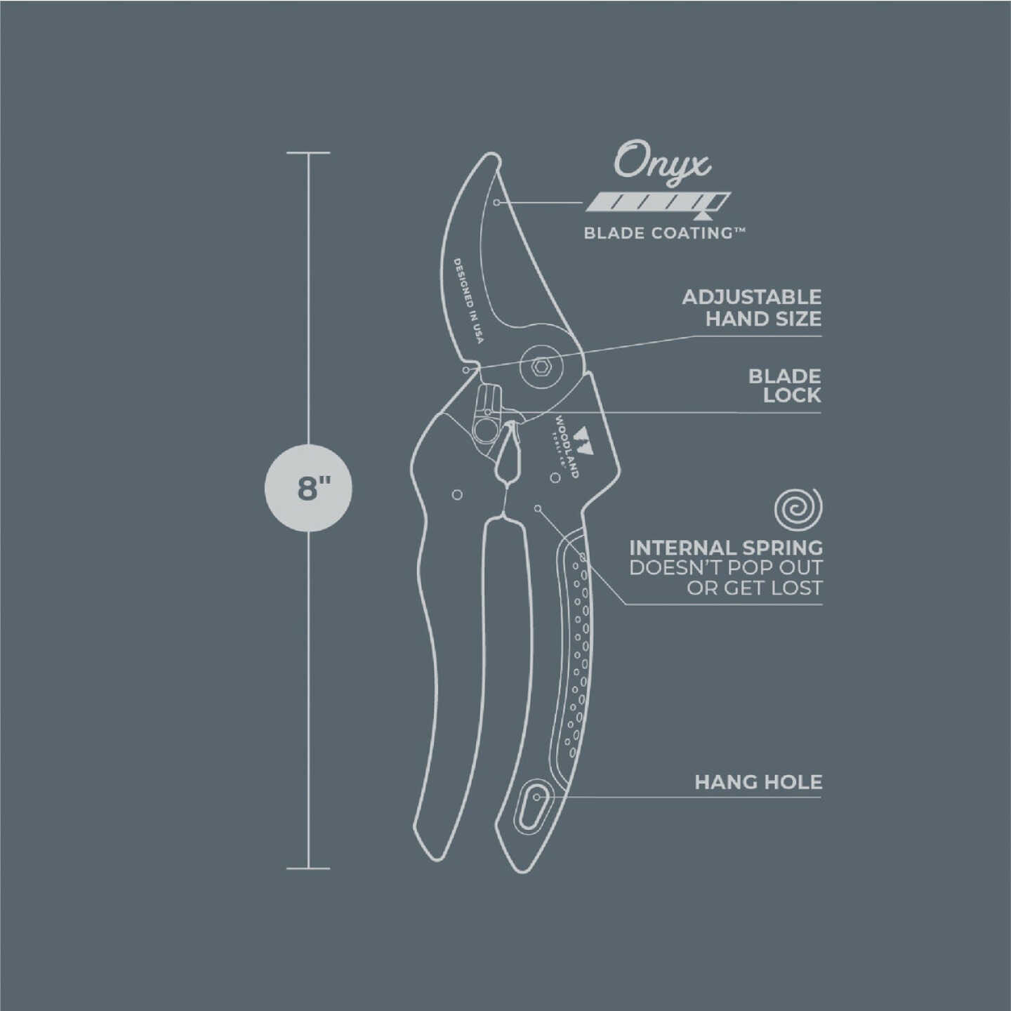Woodland 8 In. Compact Duralight Bypass Pruner Image 2