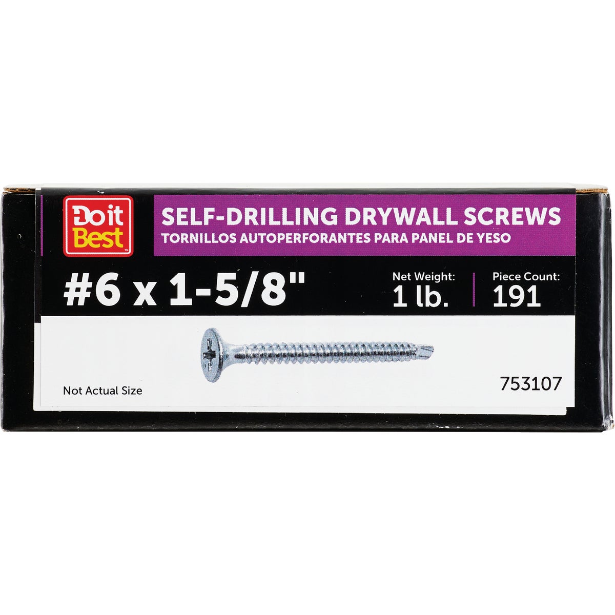 Do it #6 x 1-5/8 In. Fine Thread Self-Drilling Drywall Screw (1 Lb. Box) Image 3