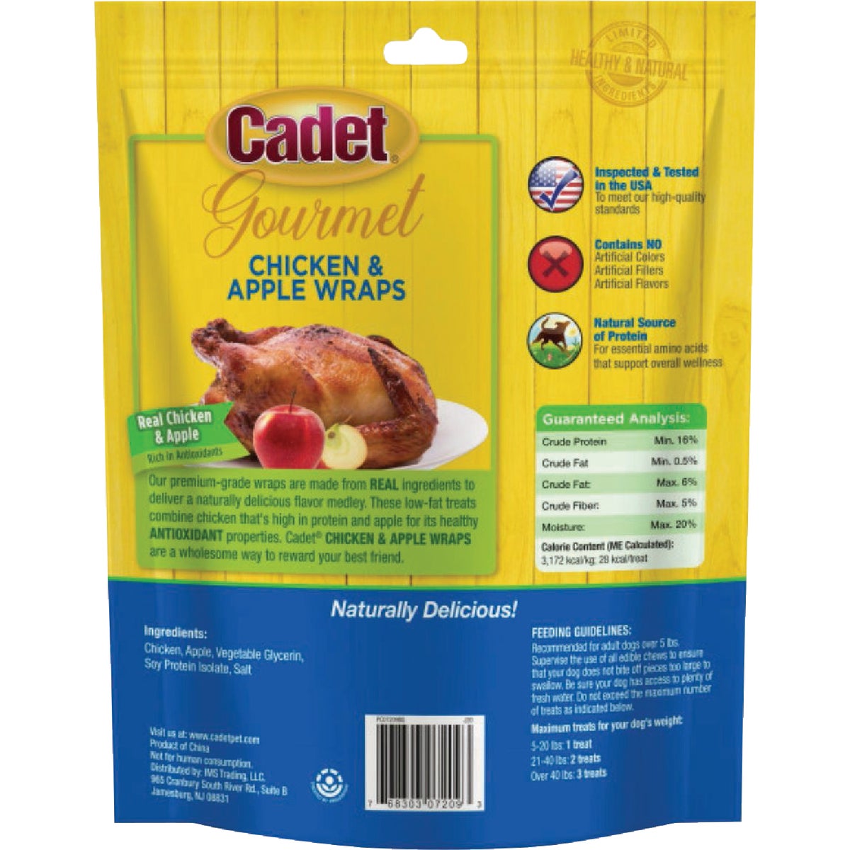 Cadet Gourmet 14 Oz. Chicken & Apple Wrapped Dog Treats Image 2