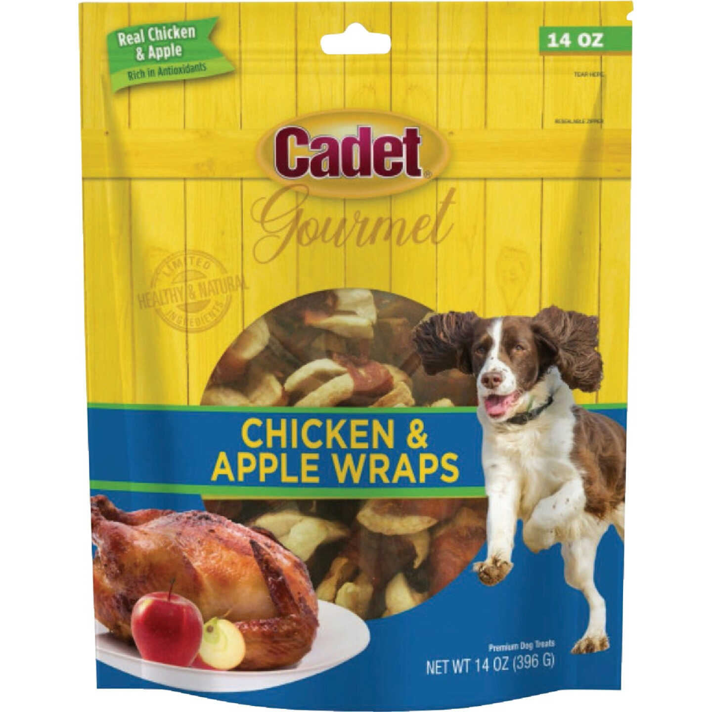 Cadet Gourmet 14 Oz. Chicken & Apple Wrapped Dog Treats Image 1