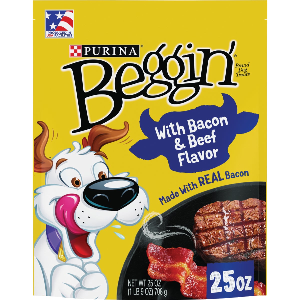 Purina Beggin' Strips Bacon & Beef Flavor Chewy Dog Treat, 25 Oz.