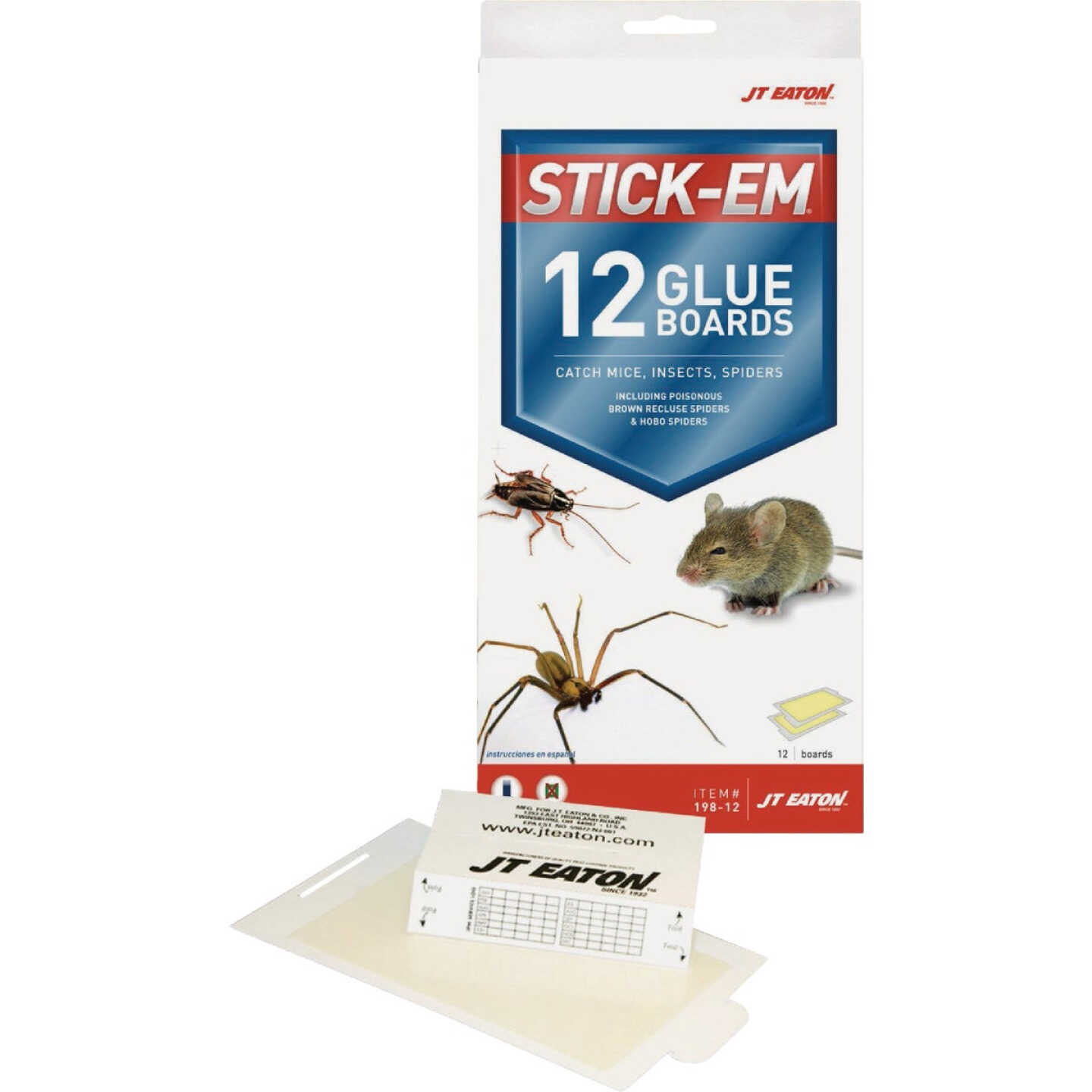 JT Eaton Stick-Em Glue Board (12-Pack) Image 1
