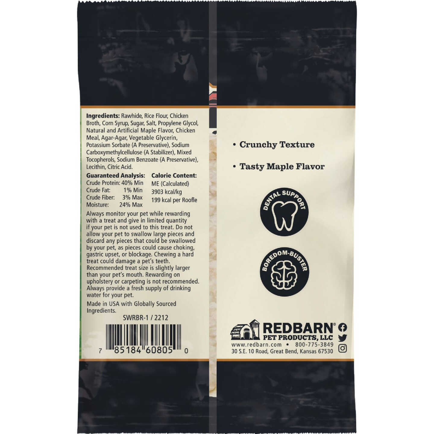 Redbarn Roofle 1.8 Oz. Maple Flavor Dog Treat Image 2