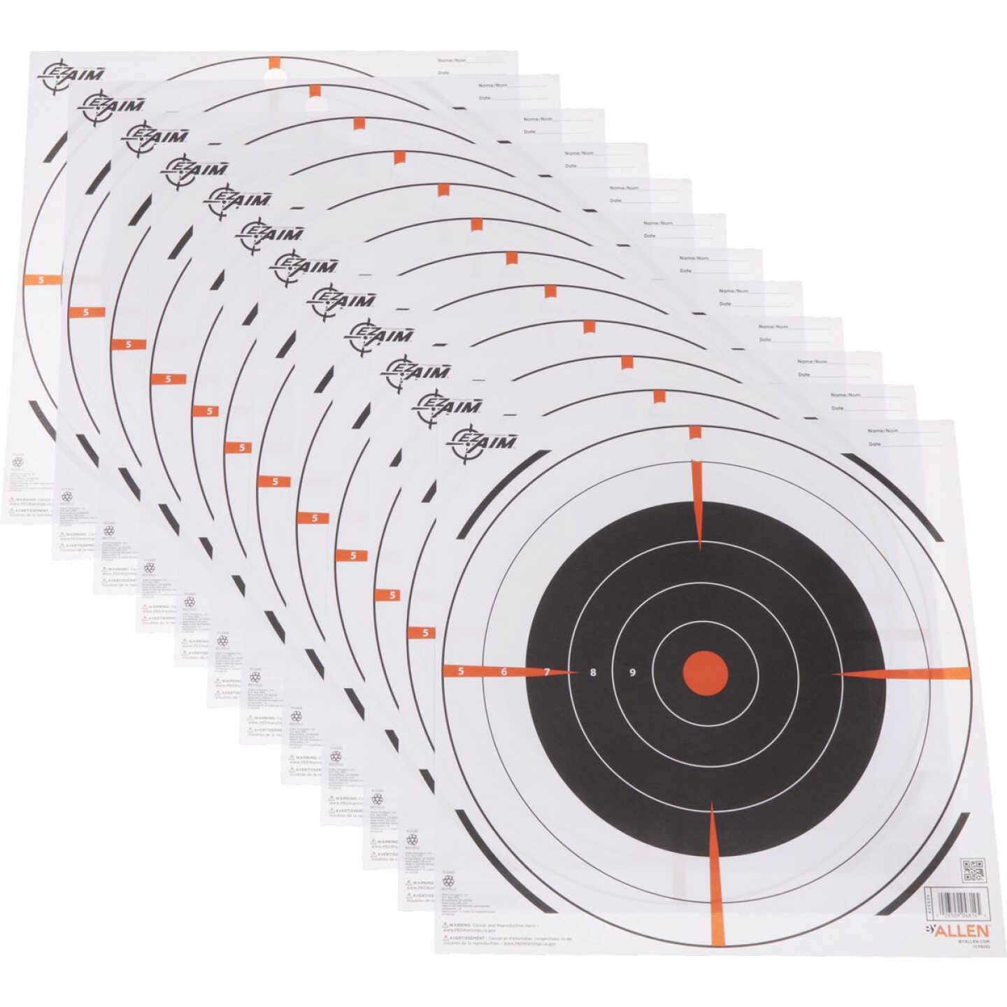 Allen EZ Aim 12 In. Paper Bullseye Shooting (13-Pack) Image 2