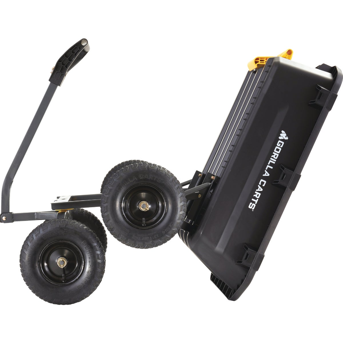 Gorilla Carts 12 Cu. Ft. Heavy Duty Poly Yard Dump Cart Image 4