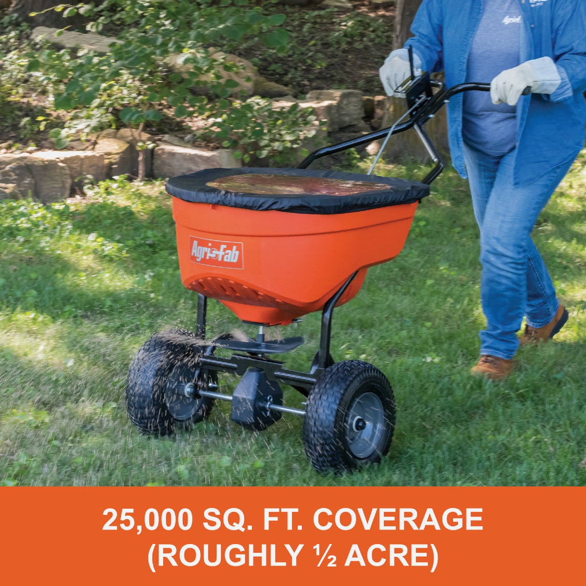 Agri-Fab 130 Lb. Commercial Push Broadcast Spreader Image 2