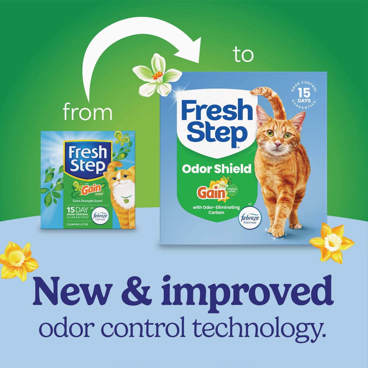 Fresh Step Odor Shield Gain 22 Lb. Multi Cat Clumping Litter with Febreze Freshness Image 2