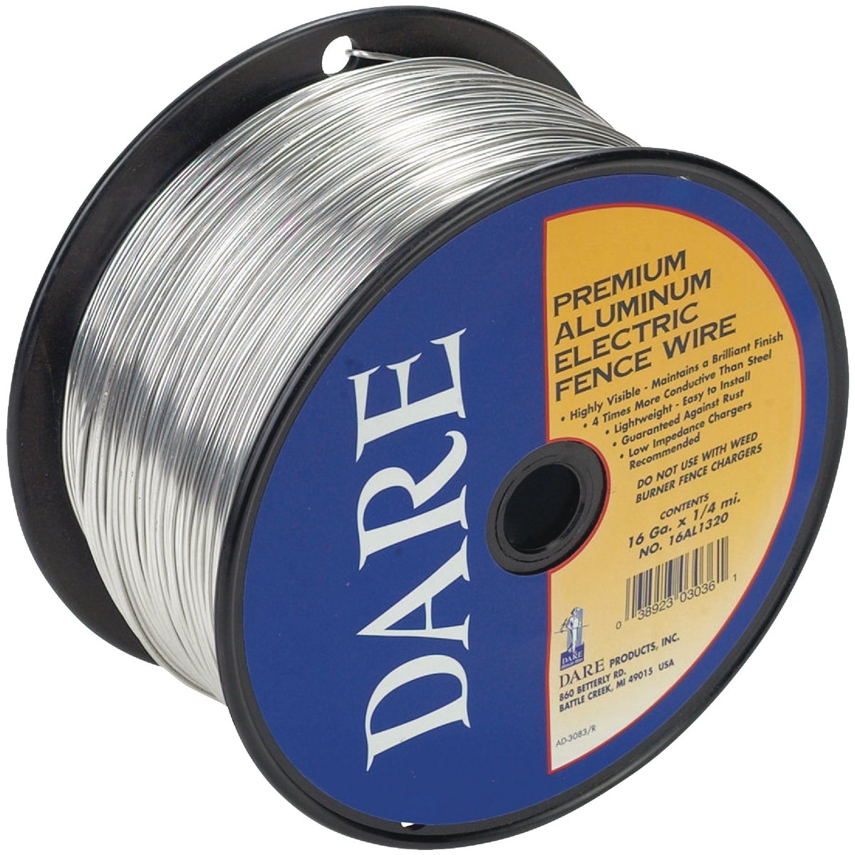 Dare 1/4-Mile x 16 Ga. Aluminum Electric Fence Wire