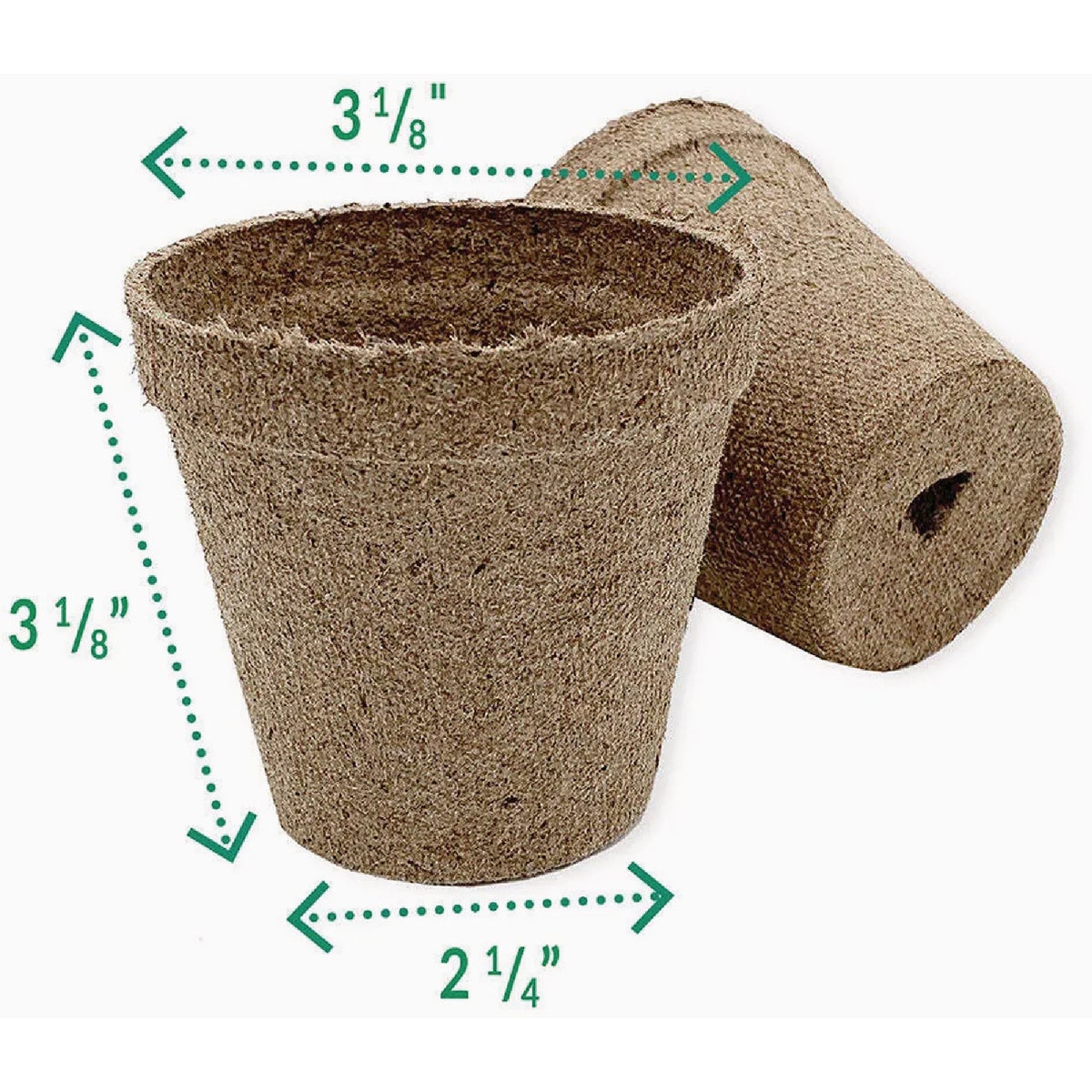 Jiffy 3 In. W. Round Peat Pot (22-Pack) Image 2