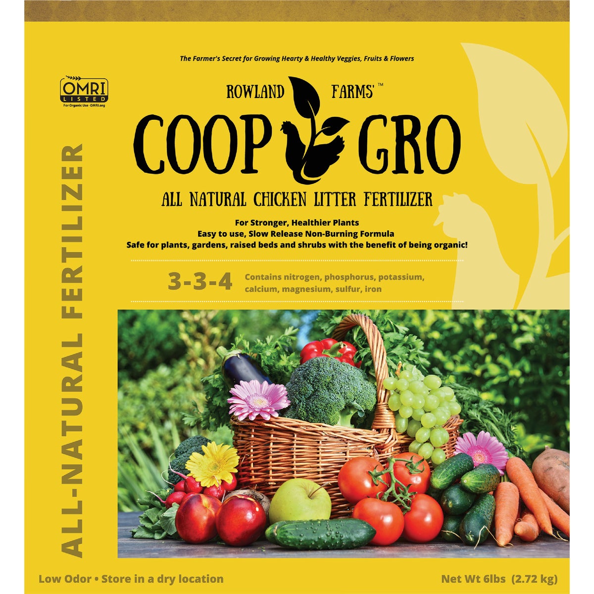 Coop Gro 6 Lb. Pelletized Organic Chicken Litter Fertilizer