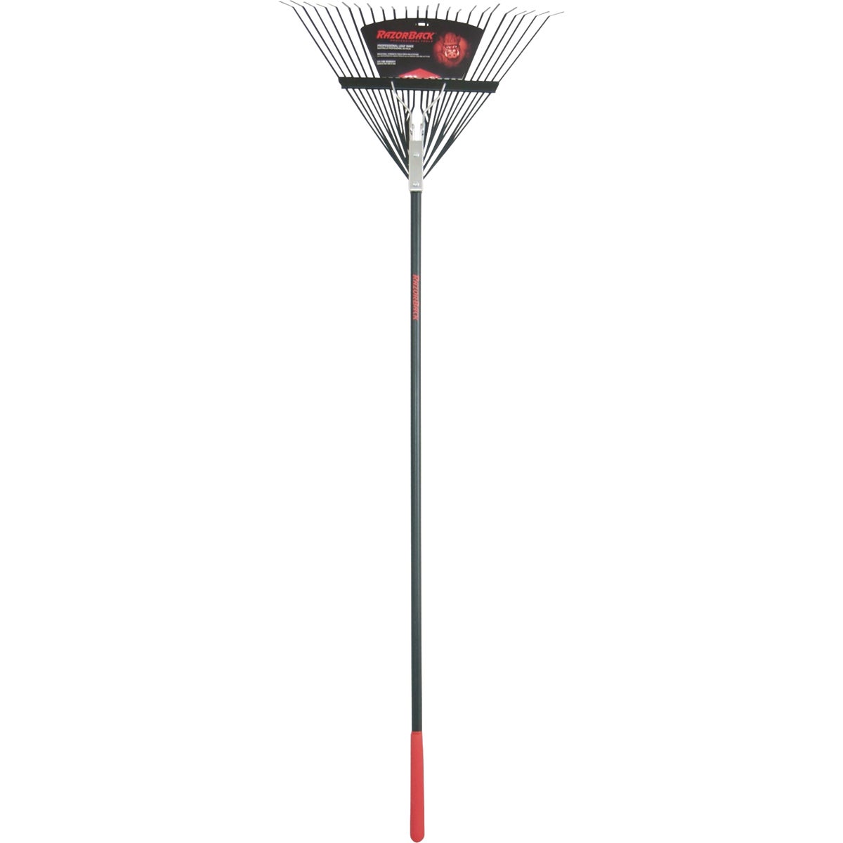 Razorback 24 In. Steel Leaf Rake with 51 In. Fiberglass Handle (24-Tine)