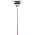 Razorback 24 In. Steel Leaf Rake with 51 In. Fiberglass Handle (24-Tine) Image 1