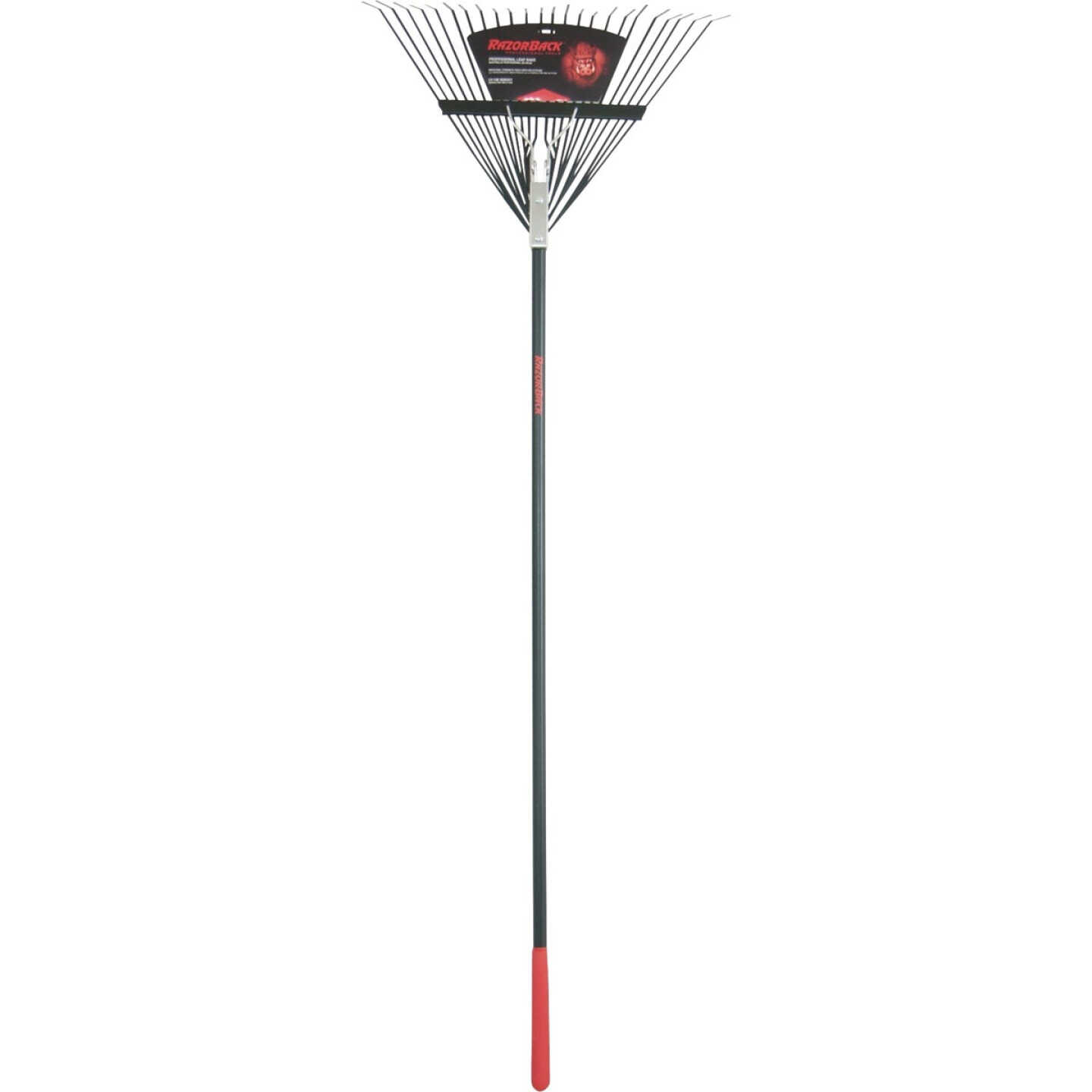 Razorback 24 In. Steel Leaf Rake with 51 In. Fiberglass Handle (24-Tine) Image 1