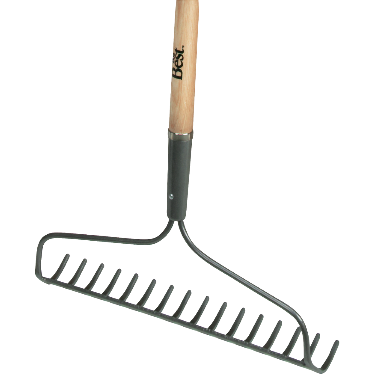 Do it Best 16.25 In. Steel Bow Garden Rake with Wood Handle (16-Tine)