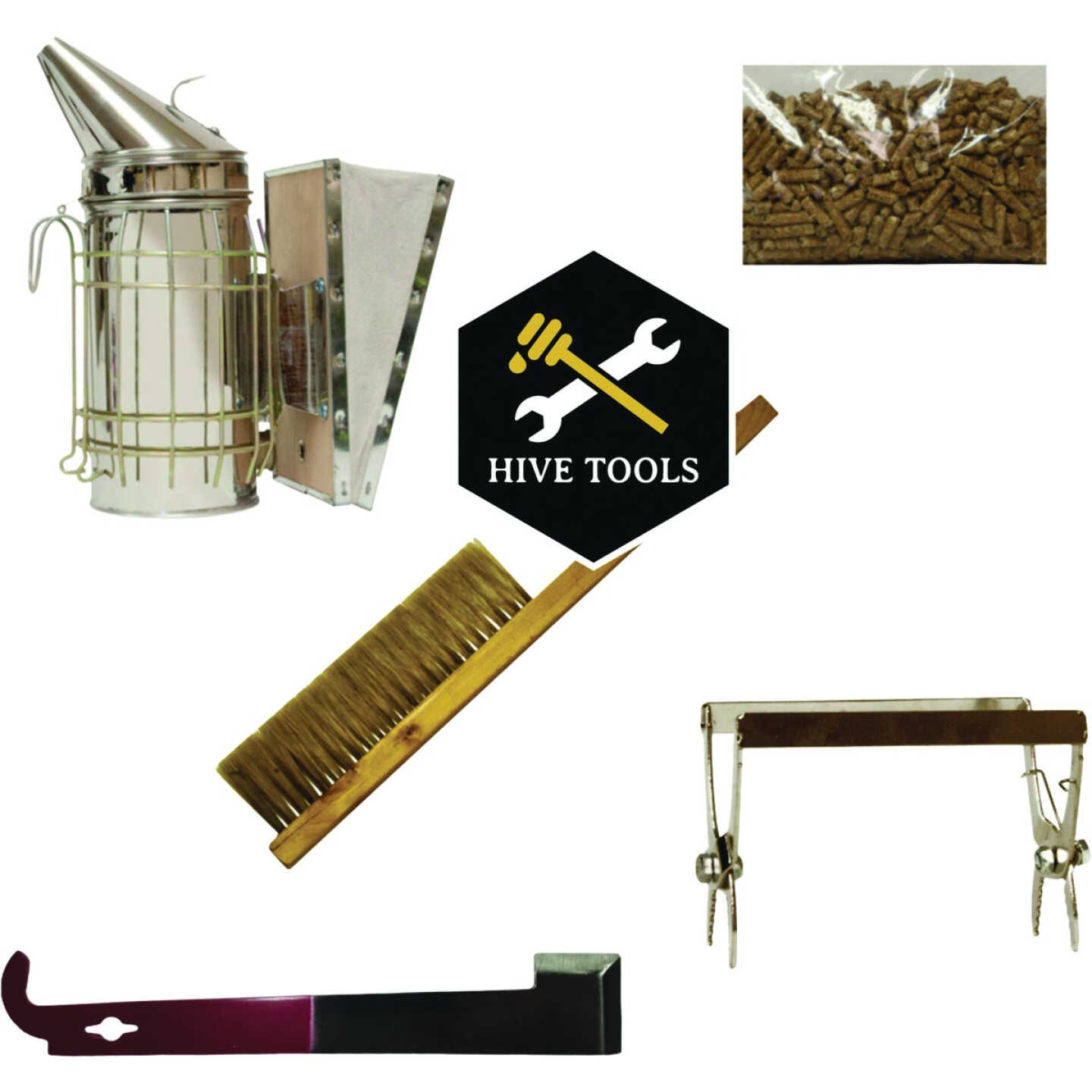 Harvest Lane Honey Beginner Beekeeping Tool/Accessory Kit Image 1