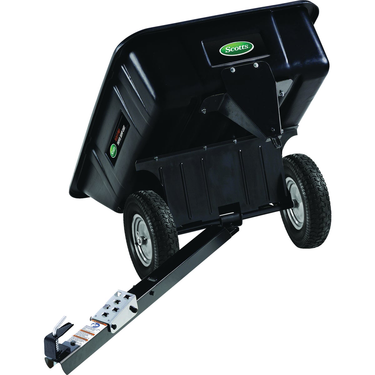 Scotts 10 Cu. Ft. Poly Swivel Tow-Behind Dump Cart Image 2