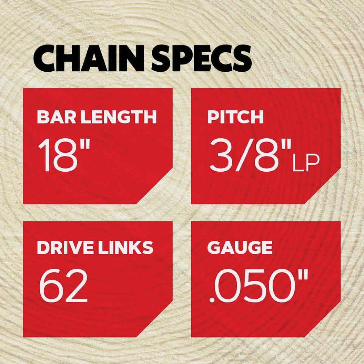 Oregon AdvanceCut 18 In. 62 Drive Links Reversible Bar & S62 Chain Replacement Combo Image 2