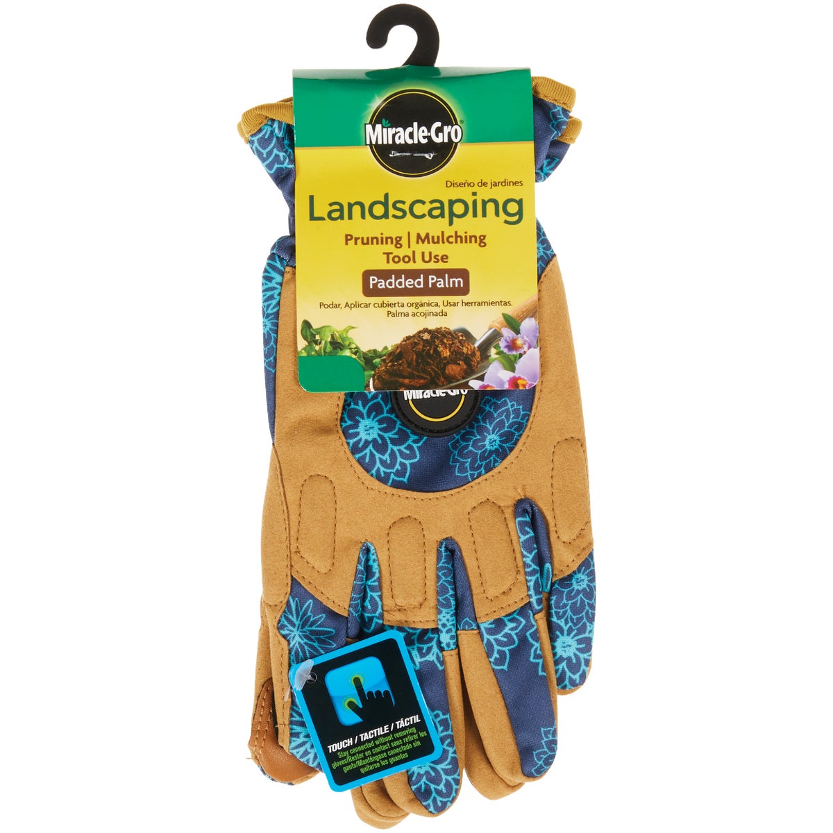 Miracle-Gro Women's Polyester Padded Palm Landscaping Gloves, Medium/Large  Image 2