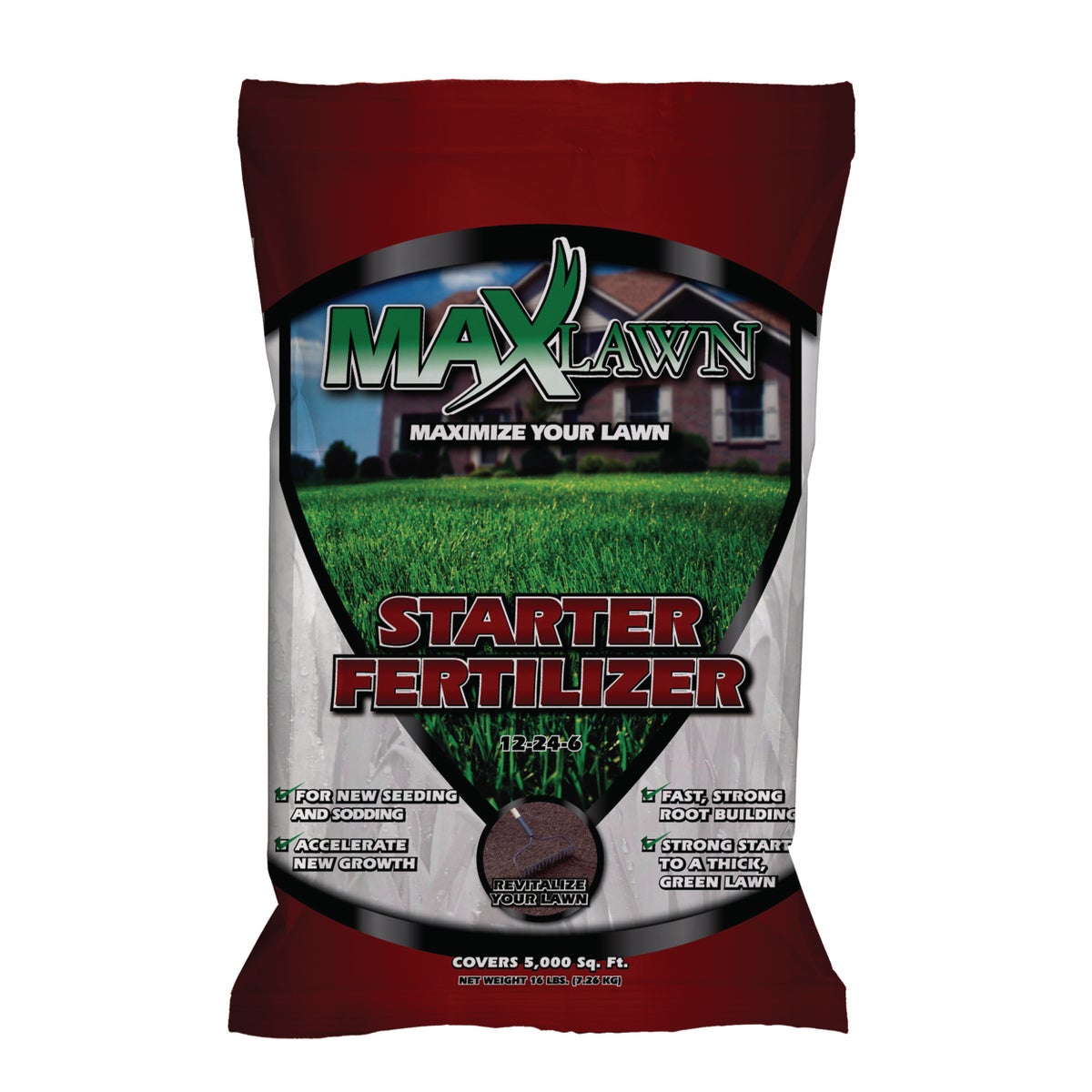 MaxLawn 5000 Sq. Ft. 12-24-6 Starter Fertilizer