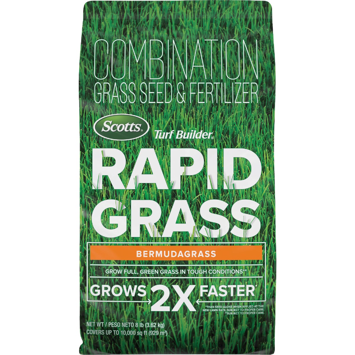 Scotts Turf Builder Rapid Grass 8 Lb. 3000 Sq. Ft. Bermudagrass Seed & Fertilizer Combination