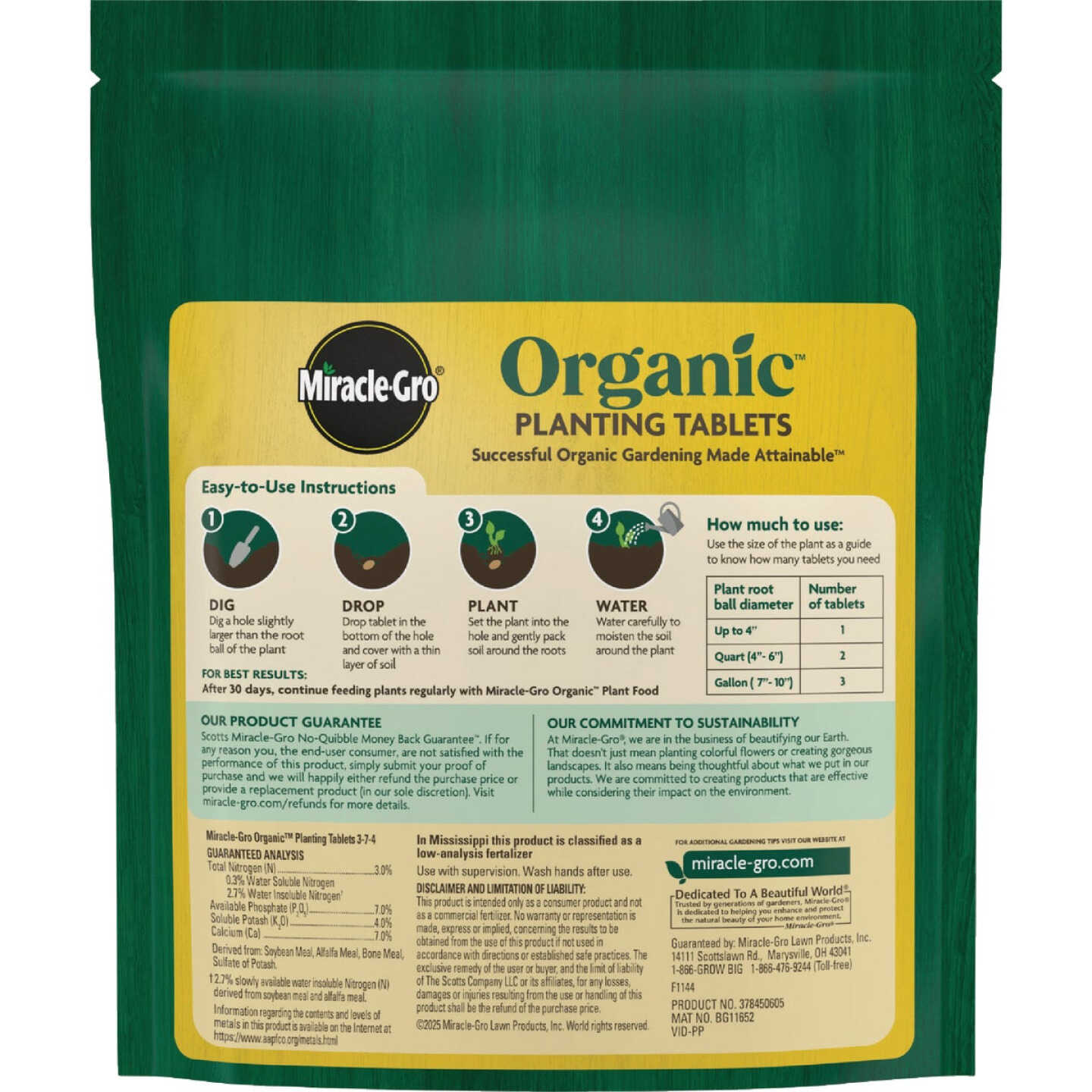 Miracle-Gro Organic Planting Tablets (20-Pack) Image 2