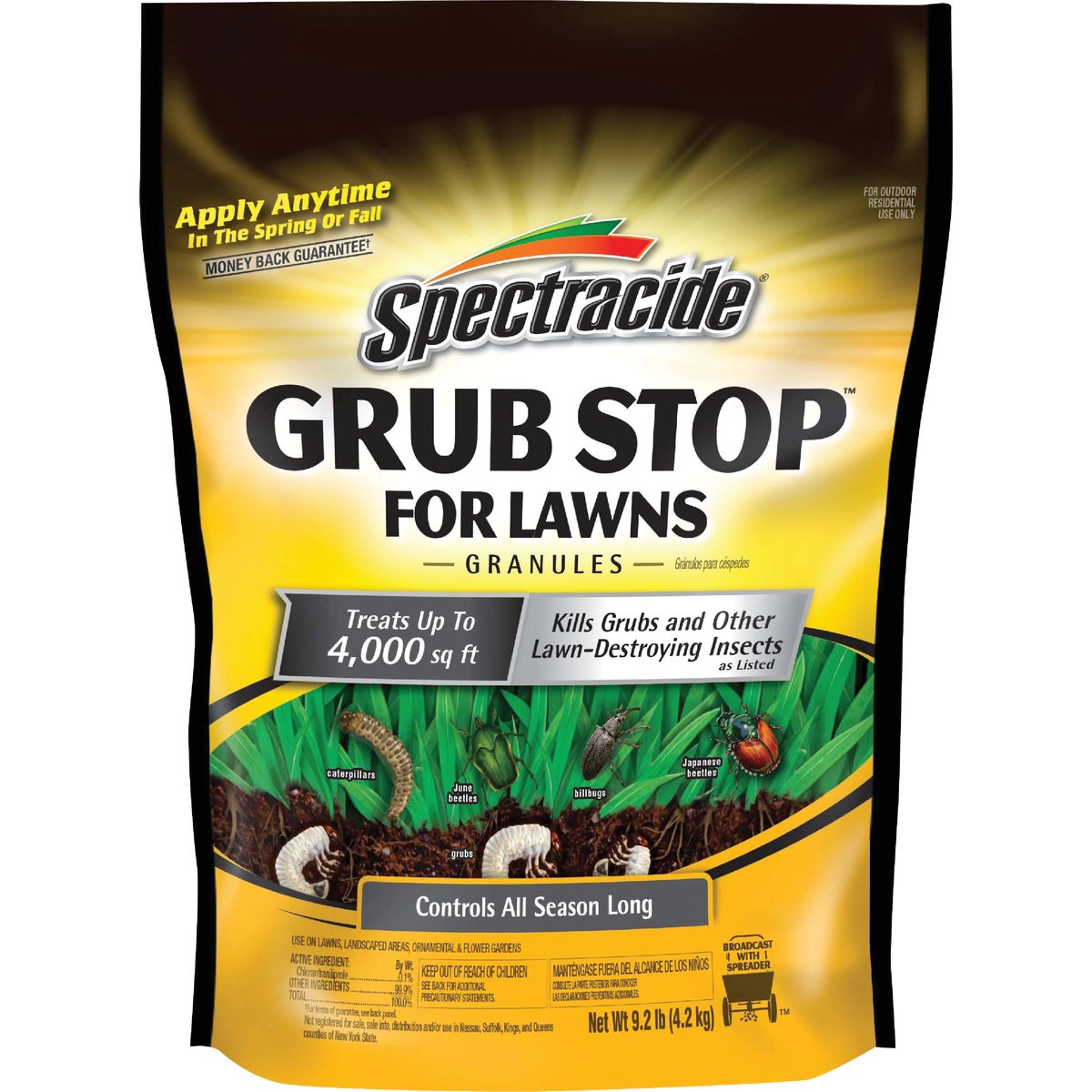 Spectracide Grub Stop for Lawns 9.2 Lb. Granules Grub Killer Image 1