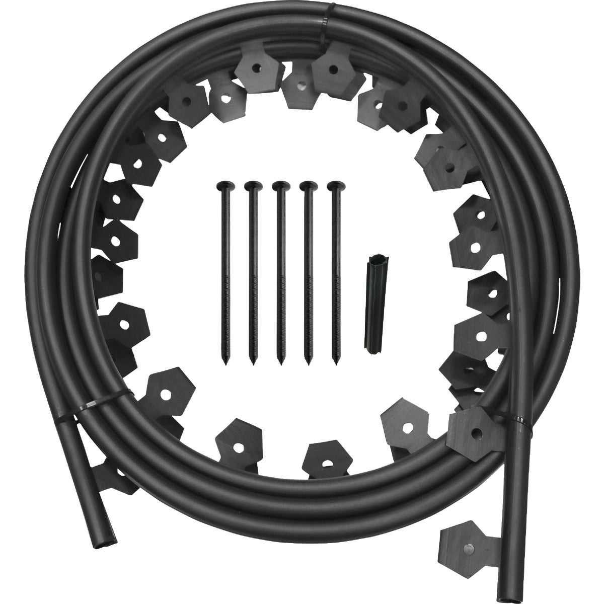 Master Mark Dig-Free Classic 20 Ft. Black Plastic Lawn Edging Kit Image 5