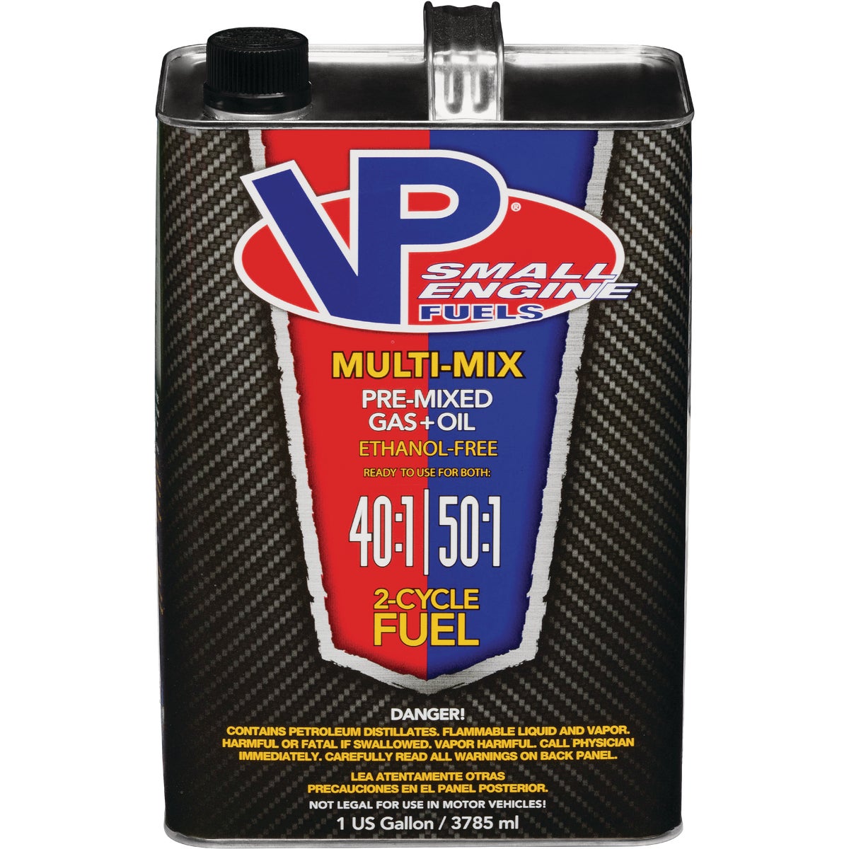 VP Racing Fuels Gal. 40:1/50:1 Ethanol-Free Multi-Mix Gas & Oil Pre-Mix