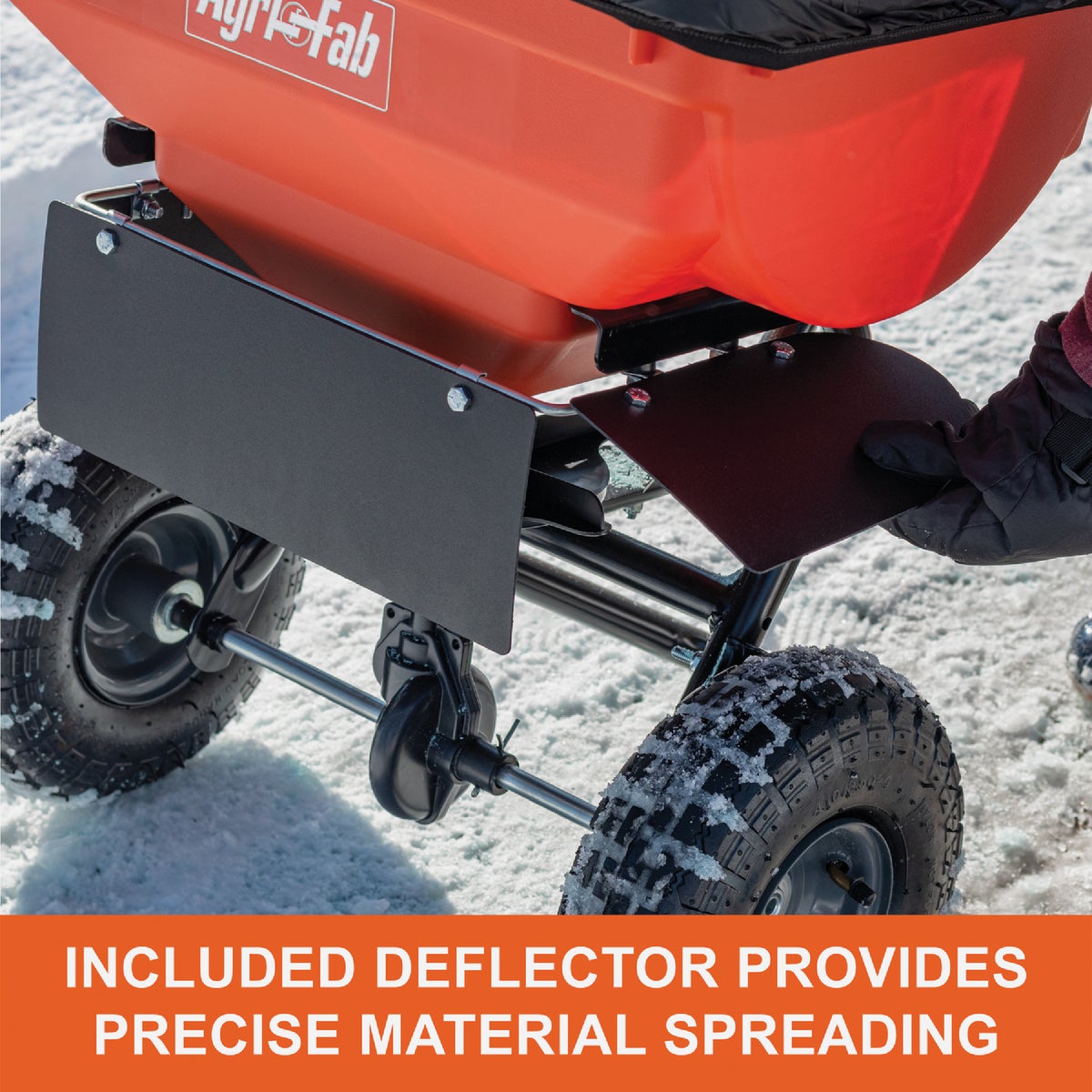 Agri-Fab Inc 85 Lb. Ice Melt Push Broadcast Spreader Image 4