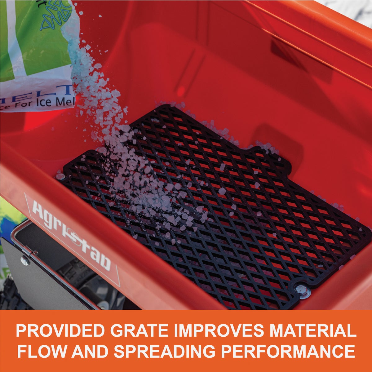 Agri-Fab Inc 85 Lb. Ice Melt Push Broadcast Spreader Image 3