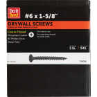 Do it #6 x 1-5/8 In. Coarse Thread Black Phosphate Drywall Screw (5 Lb.-Box) Image 1