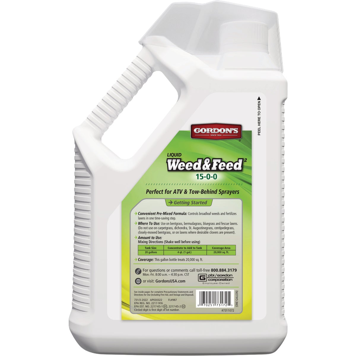 Gordon's Weed & Feed2 1 Gal. Concentrate 15-0-0 Fertilizer Image 3