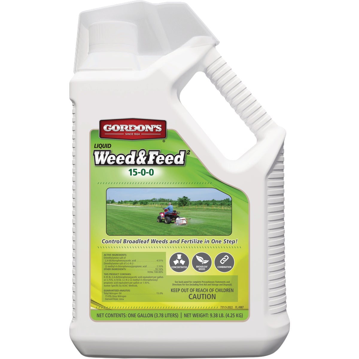 Gordon's Weed & Feed2 1 Gal. Concentrate 15-0-0 Fertilizer Image 1
