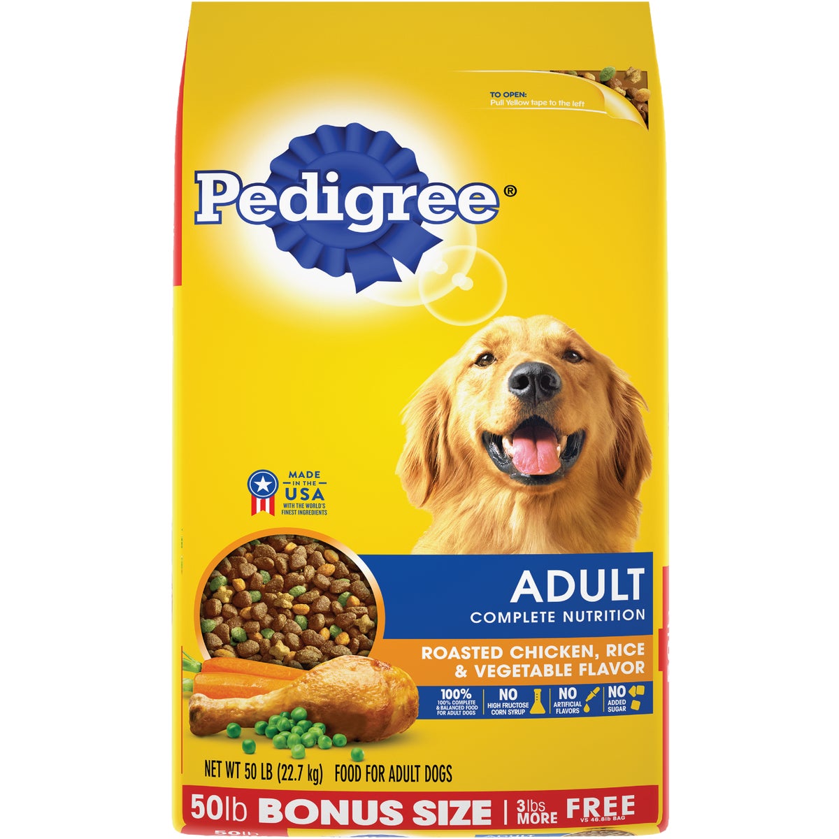 Pedigree Complete Nutrition 40 Lb. Roasted Chicken, Rice, & Vegetable Adult Dry Dog Food