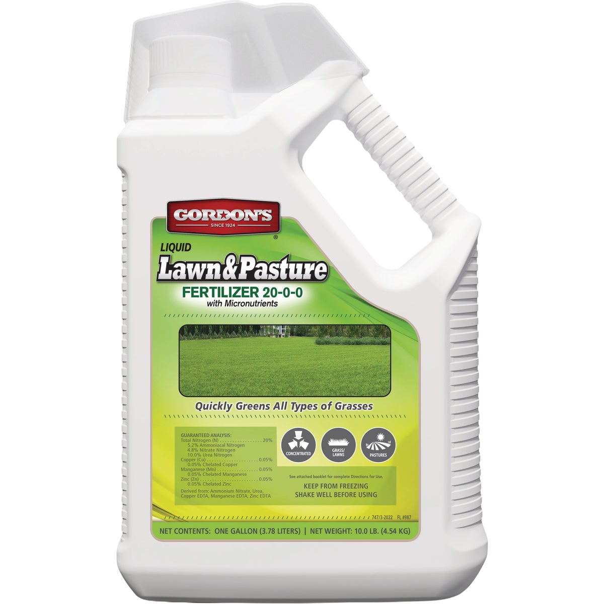 Gordon's 1 Gal. Concentrate 20-0-0 Lawn & Pasture Fertilizer Image 1