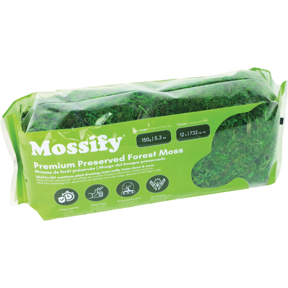 Mossify 5.3 Oz. Premium Preserved Forest Moss Image 3